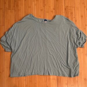 Old Navy Dusty Blue Oversized Scoop Neck Tee